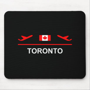 Toronto Canada Airport Plane Dark Colour Mouse Mat