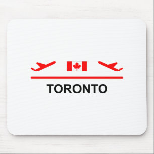 Toronto Canada Airport Plane Light-Colour Mouse Mat