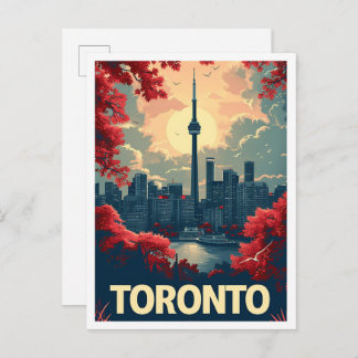 Toronto Canada Art vintage Travel Postcard