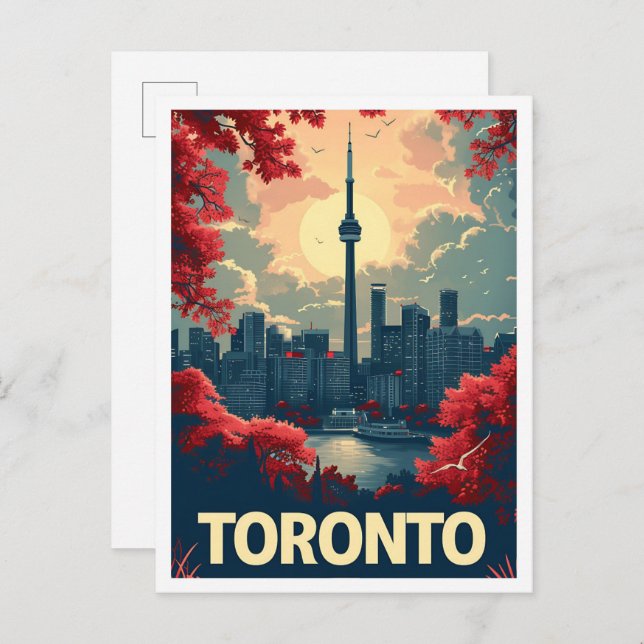 Toronto Canada Art vintage Travel Postcard (Front/Back)