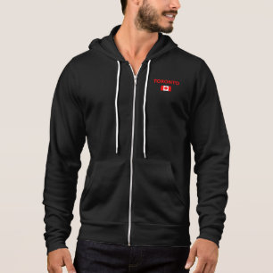 Toronto Canada Canadian Flag Dark Colour Hoodie