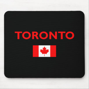 Toronto Canada Canadian Flag Dark Colour Mouse Mat