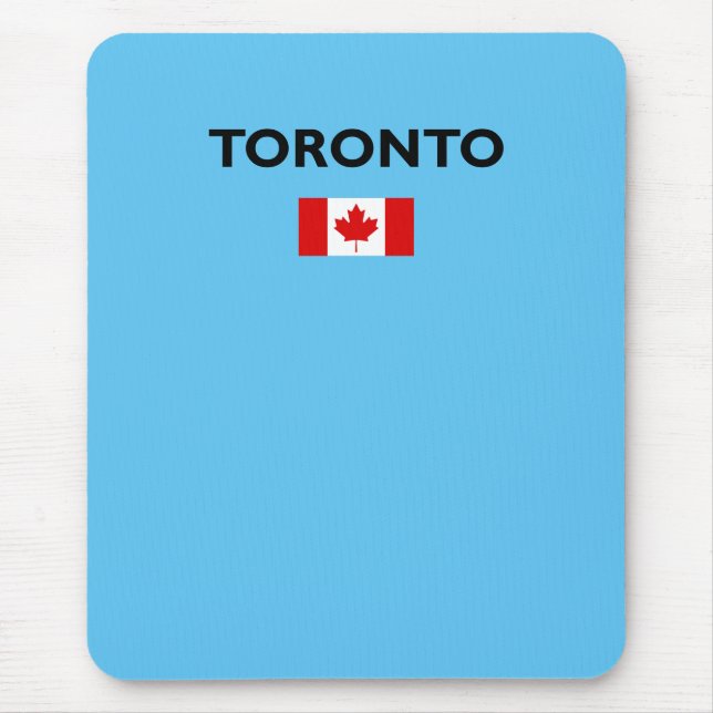 Toronto Canada Canadian Flag Light-Colour Mouse Mat (Front)