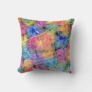 Toronto Canada City Map Cushion