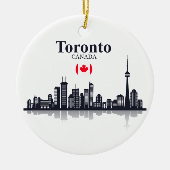 TORONTO CANADA CITYSCAPE ORNAMENT (Front)