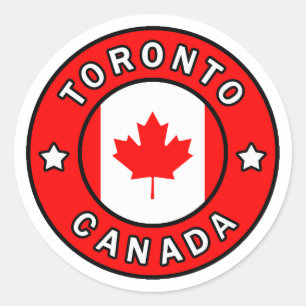 Toronto Canada Classic Round Sticker