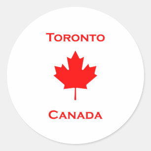 Toronto Canada Maple Leaf Classic Round Sticker