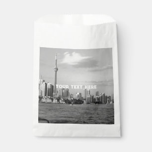 Toronto Canada Ontario Black White Vintage Favour Bags