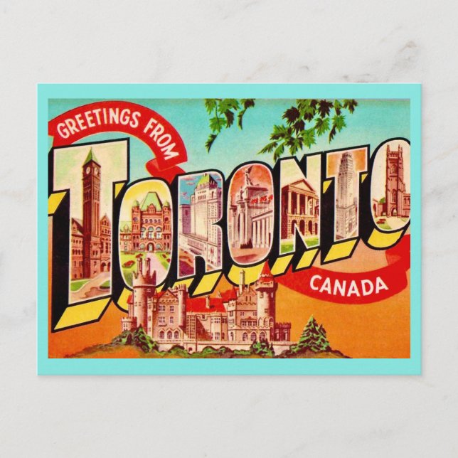 Toronto Canada Retro Postcard (Front)
