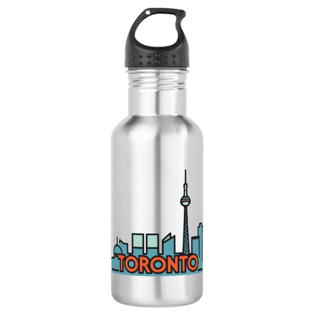 Toronto Canada Skyline 532 Ml Water Bottle (Front)
