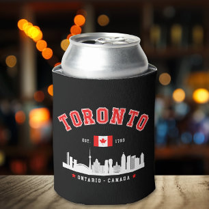 Toronto Canada Skyline City Can Cooler