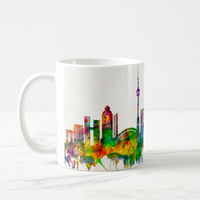 Toronto Canada Skyline Coffee Mug (Left)