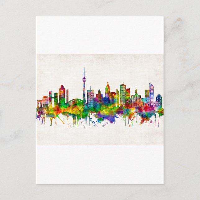 Toronto Canada Skyline Invitation Postcard (Front)