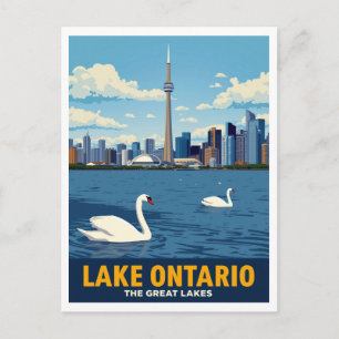 Toronto Canada Skyline Lake Ontario Postcard