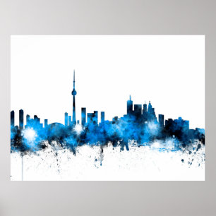 Toronto Canada Skyline Poster