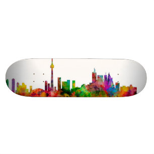 Toronto Canada Skyline Skateboard