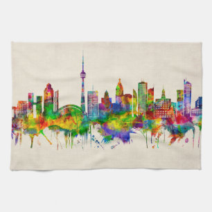 Toronto Canada Skyline Tea Towel
