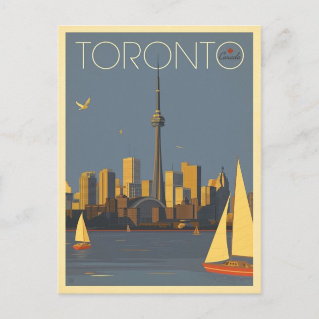 Toronto, Canada | Skyline with Sailboats Postcard (Front)