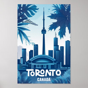 Toronto Canada Vintage Famous Travel Place Poster