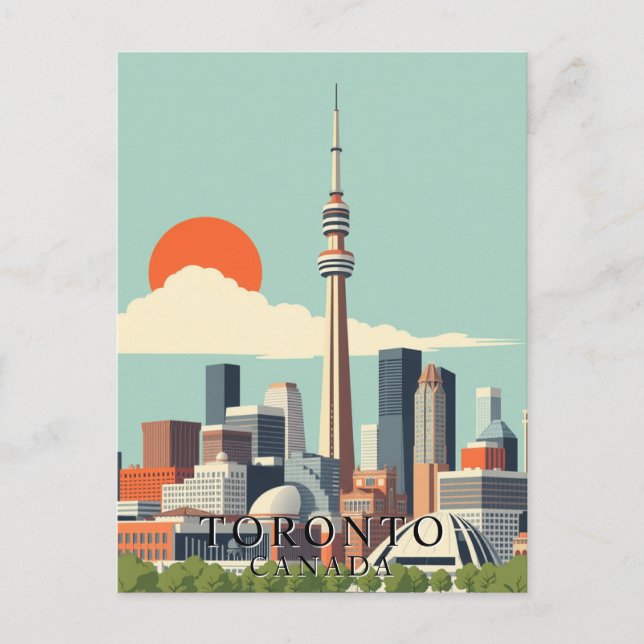 Toronto, Canada: Vintage Travel  Art Postcard (Front)