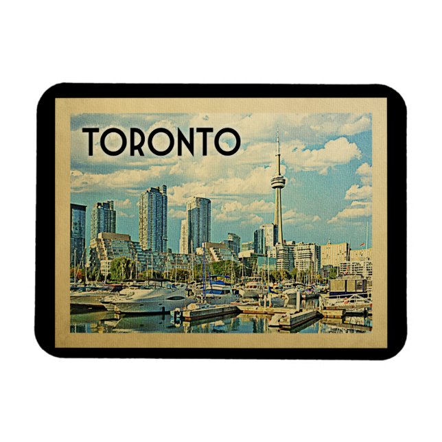 Toronto Canada Vintage Travel Magnet (Horizontal)