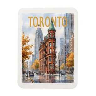 Toronto Canada Vintage Travel Magnet