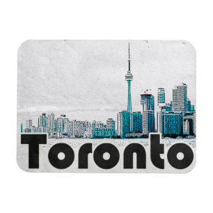 Toronto Canada Vintage Travel Magnet