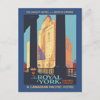Toronto Canada vintage travel poster Postcard