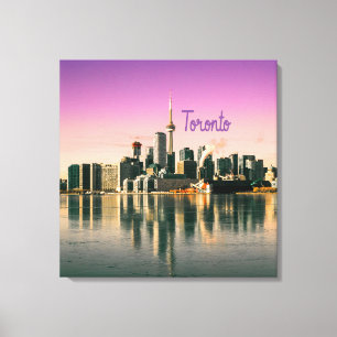 Toronto Capital of Ontario Canada City Skyline Canvas Print