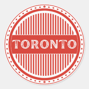 Toronto City Pride Emblem – Canadian Identity Classic Round Sticker