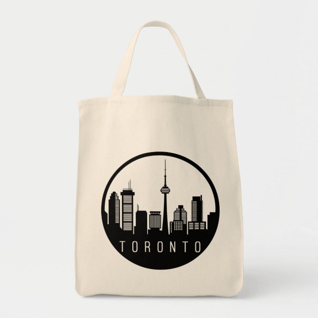 Toronto City Skyline Tote Bag (Front)