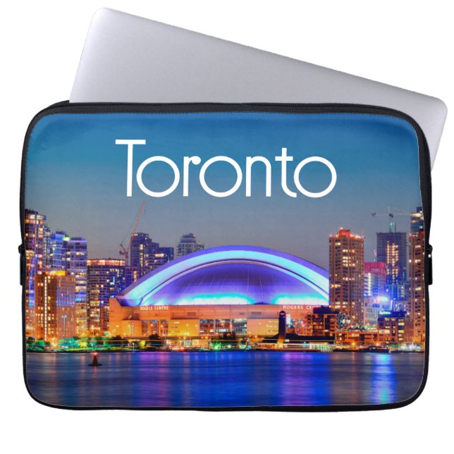Toronto Cityscape Laptop Sleeve (Front)