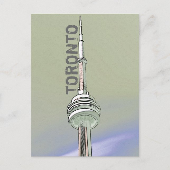 Toronto CN tower postcard (Front)