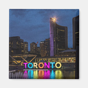 Toronto Colorful Skyline Magnet