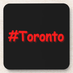 "#Toronto" Cute Design. Buy Now Coaster