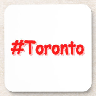 "#Toronto" Cute Design. Buy Now Coaster