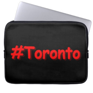 "#Toronto" Cute Design. Buy Now Laptop Sleeve