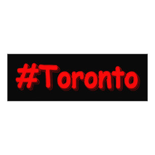 "#Toronto" Cute Design. Buy Now Photo Print