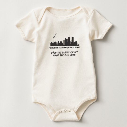 Toronto Earthquake 2010 Baby Bodysuit
