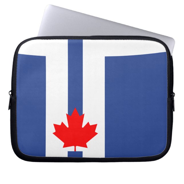 Toronto Flag Laptop Sleeve (Front)