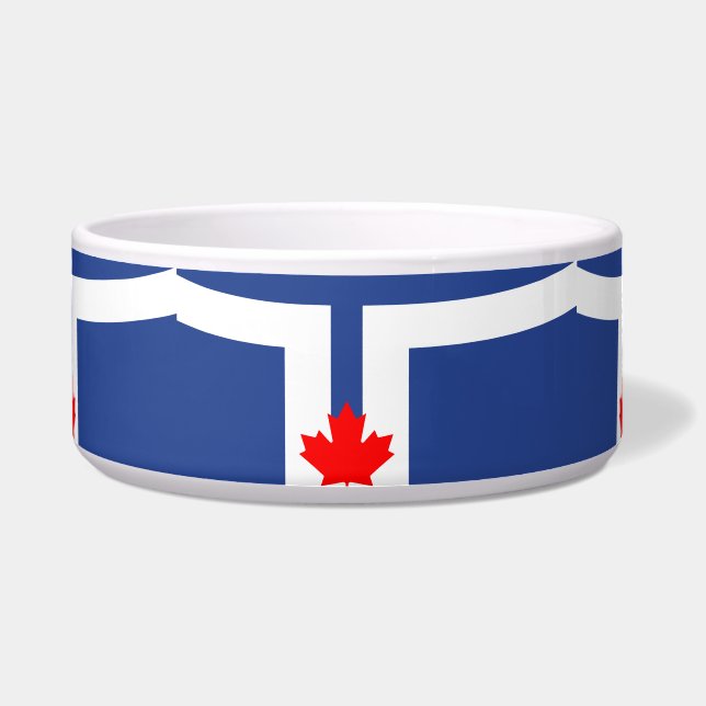 Toronto Flag Pet Bowl (Front)