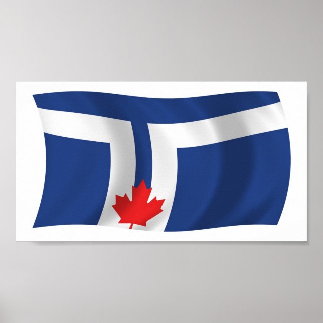 Toronto Flag Poster Print (Front)