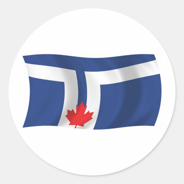 Toronto Flag Sticker (Front)