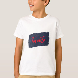 Toronto Handwritten Red Typography T-Shirt