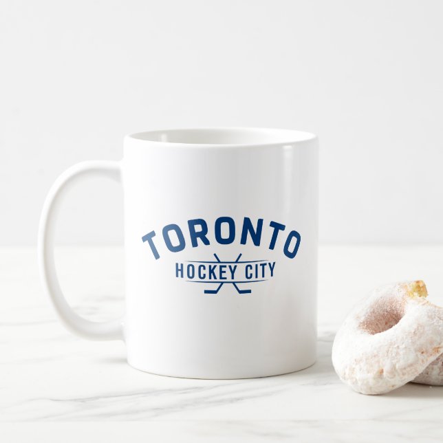 Toronto Hockey City Blue Logo Mug (With Donut)