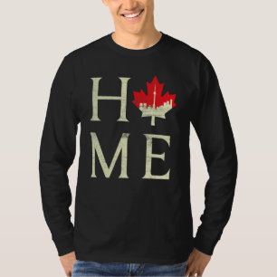 Toronto Home Canada Day Maple Proud Canadian Flag T-Shirt