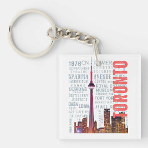 Toronto Iconic Landmarks Key Ring