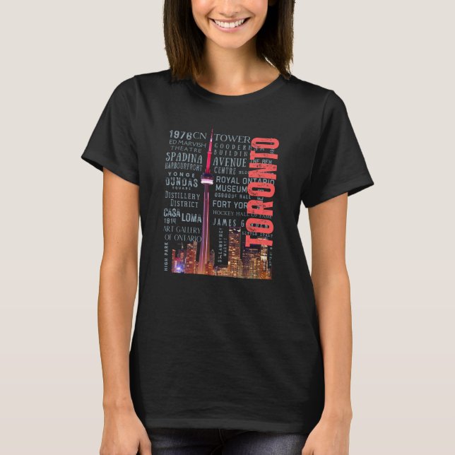 Toronto Iconic Landmarks T-Shirt (Front)