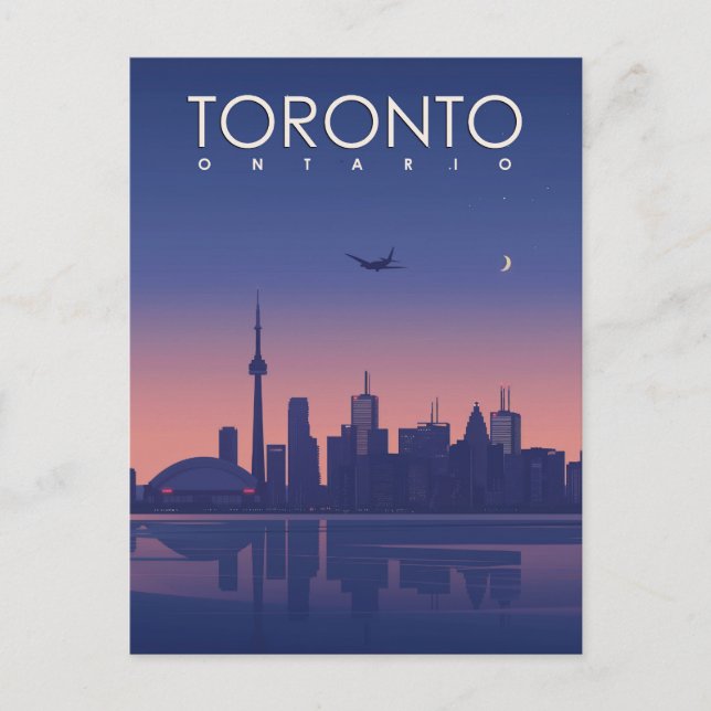 Toronto in Vintage Style  Postcard (Front)