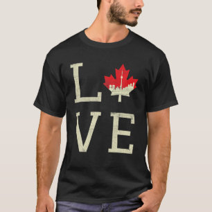 Toronto Love Canada Day Maple Proud Canadian Flag T-Shirt